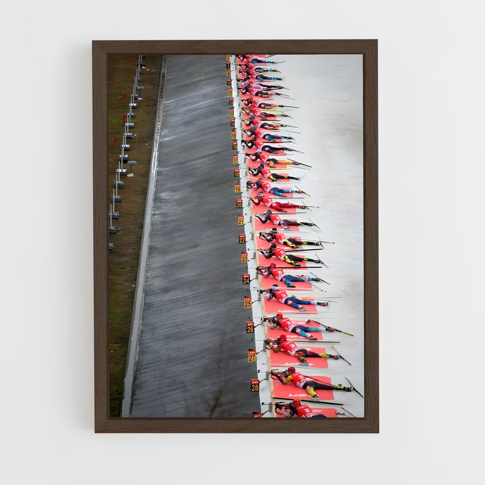 Poster Prêts au Départ – affiche Biathlon (vue 5)